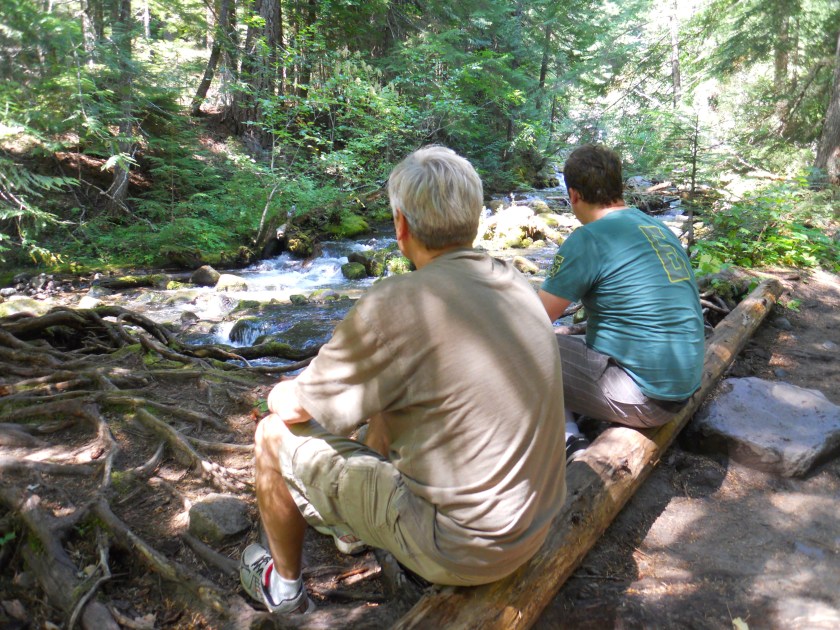cliff and eric on hike