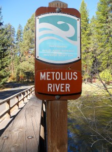 with river sign